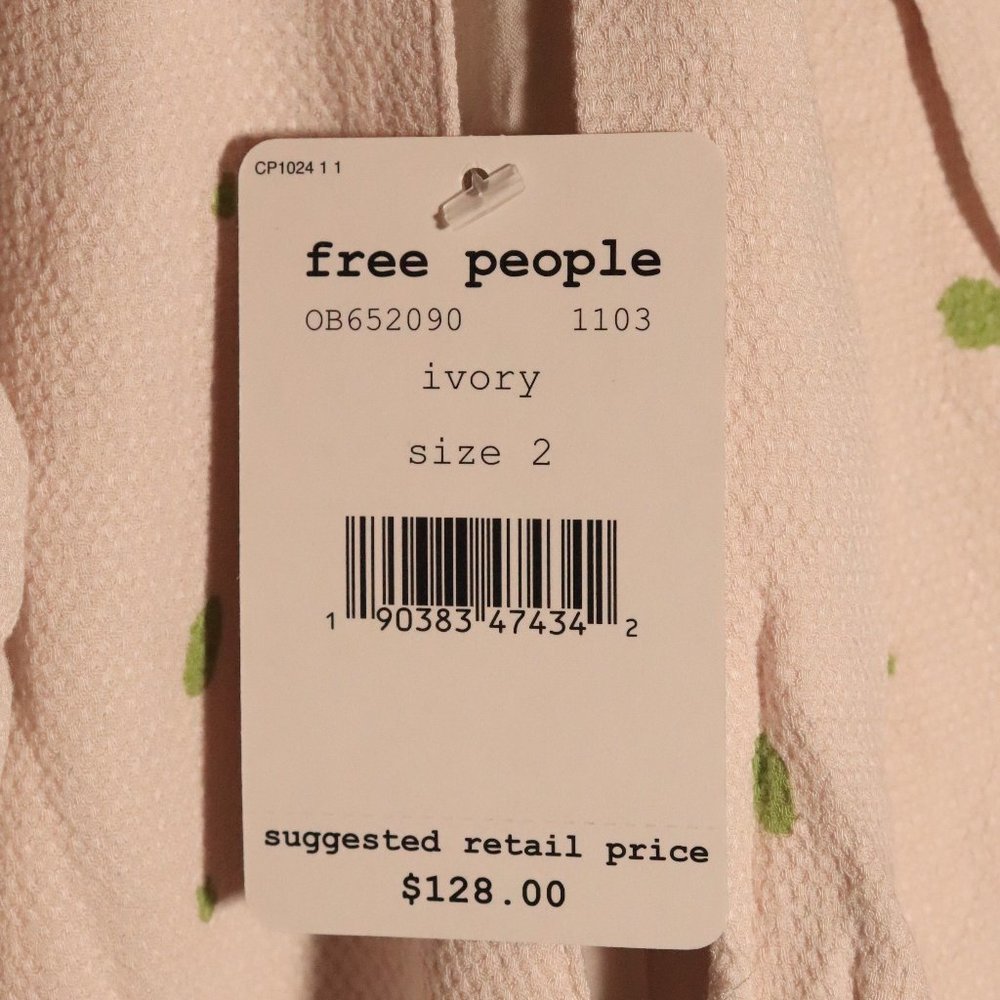 NWT Free People X Revolve Abbie Mini Dress Ivory - Picture 15 of 15